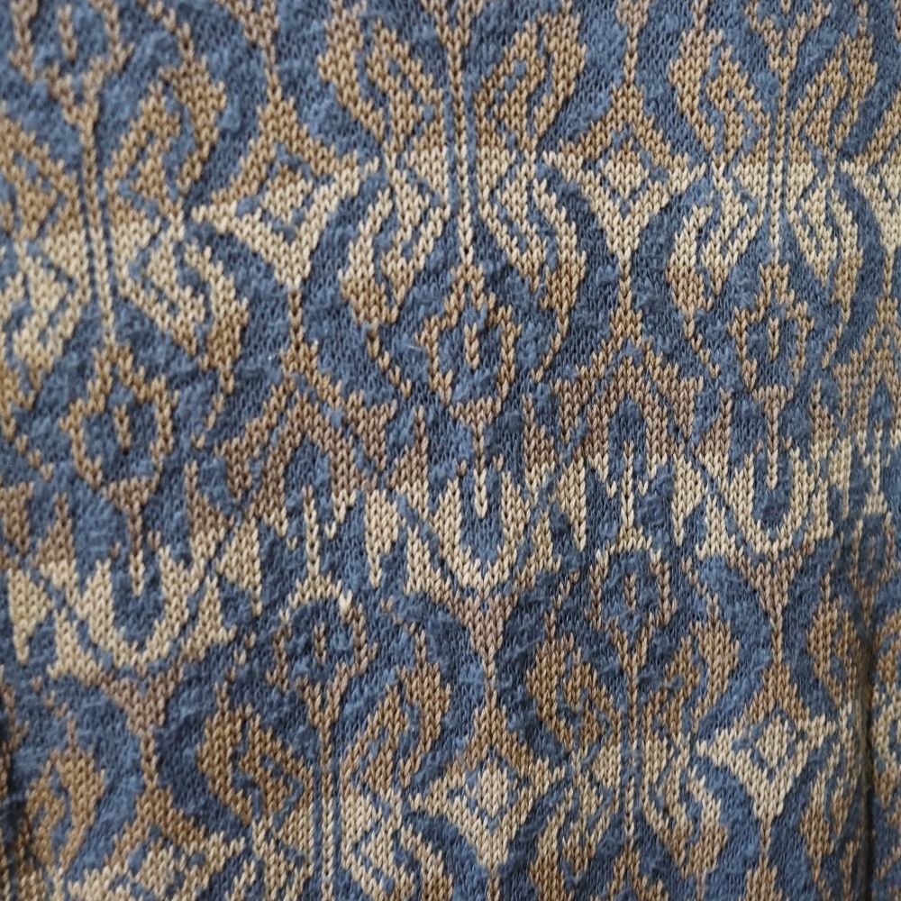 Peruvian Connection Patterned Maxi Dress in Blue and Gold - Picture 7 of 12